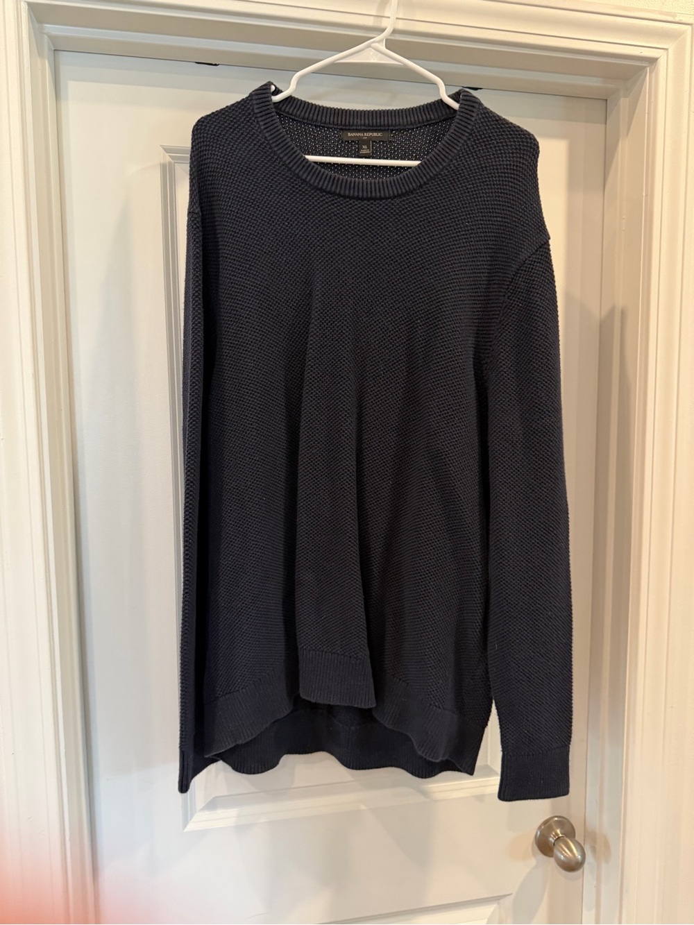 Banana Republic Navy Crewneck Knit Sweater